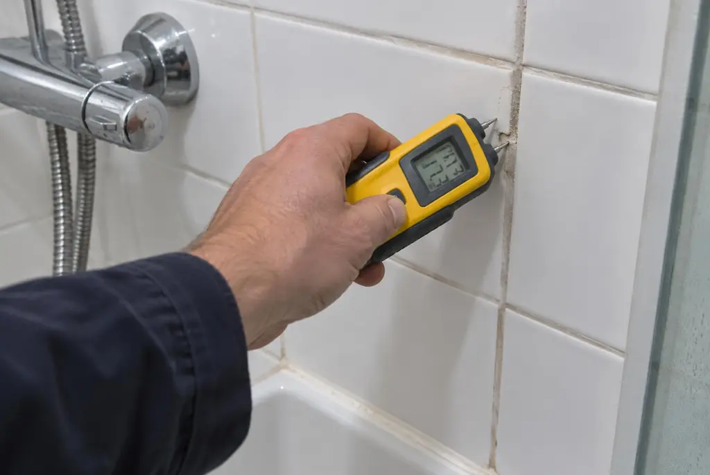 Lekdetectie Montfoort – vochtmeter op badkamertegels bij de douche